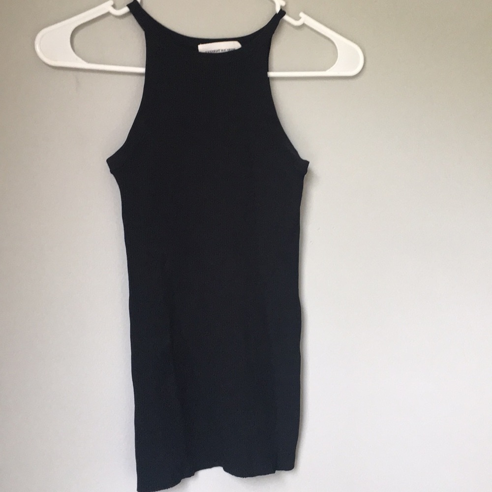 Goodnight macaroon black halter tank